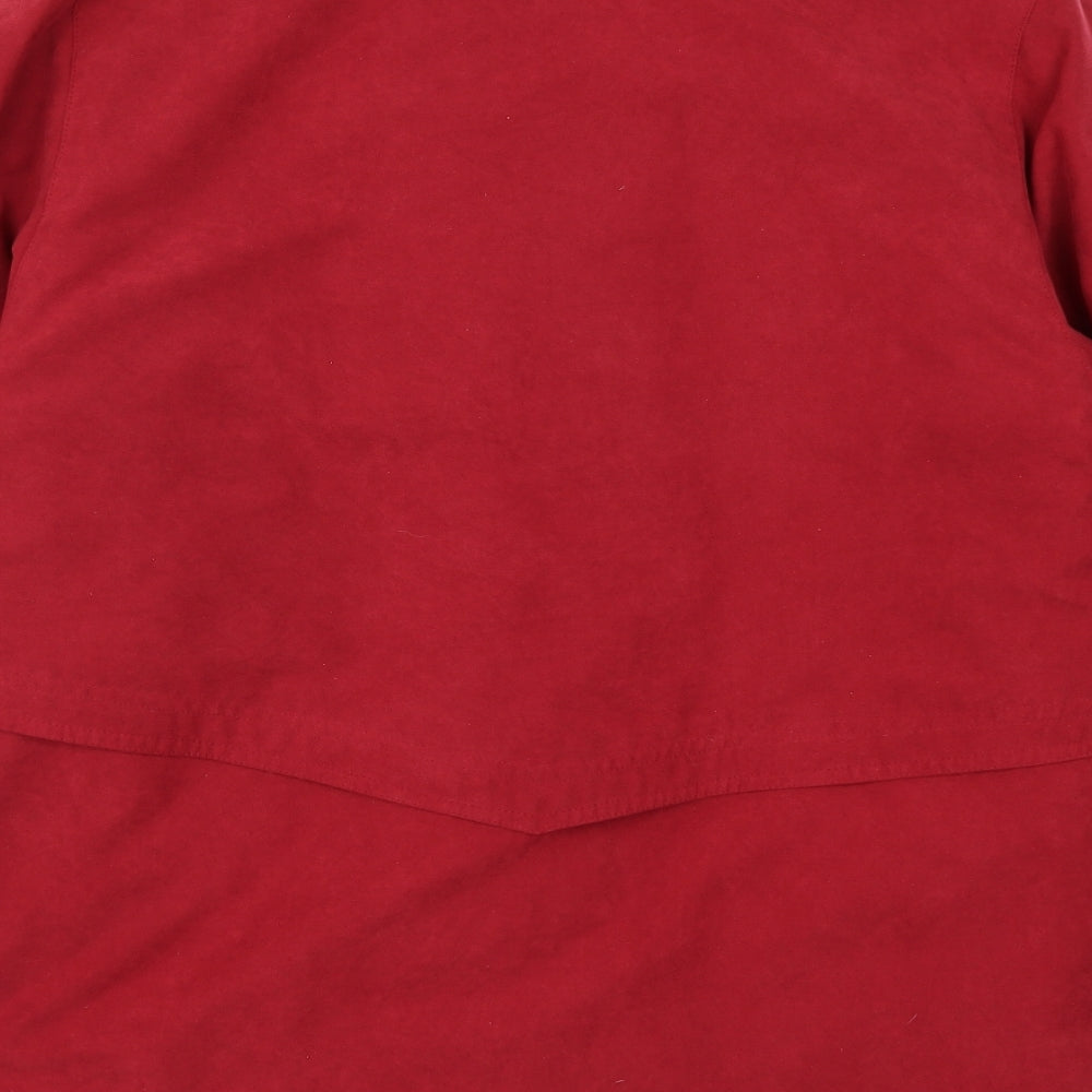 Roman Womens Red Overcoat Coat Size S