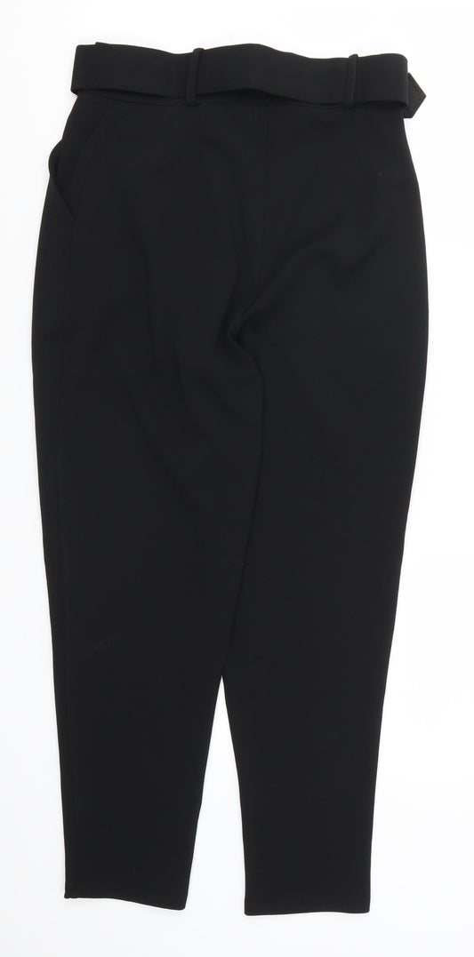 PINK Womens Black Trousers Size 10 L24 in