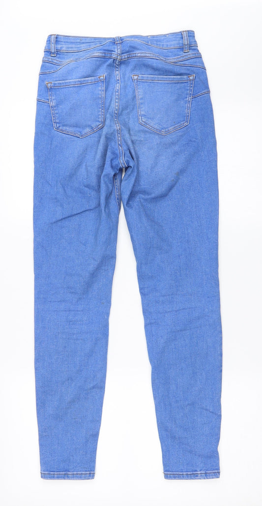 New Look Womens Blue Denim Skinny Jeans Size 8 L27 in