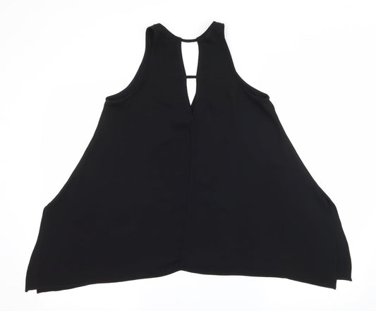 River Island Womens Black Camisole Tank Size 8 - Cut out back