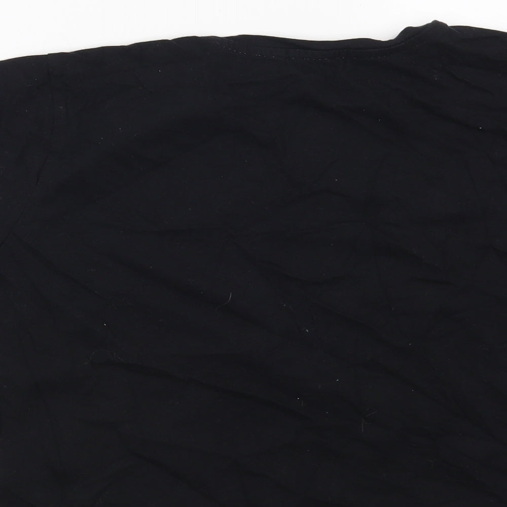 New Look Girls Black Solid Top Pyjama Top Size M - Cosy Club