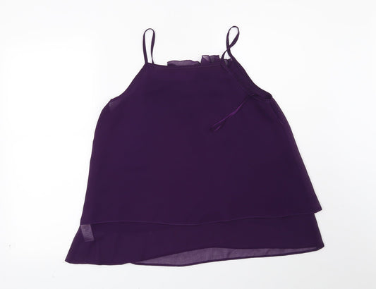 Apricot Womens Purple Basic Blouse Size 12