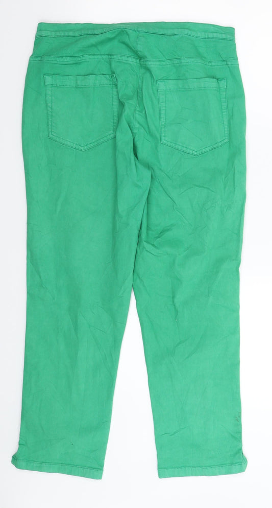 Z Biz Womens Green Denim Jegging Jeans Size 32 in L25 in