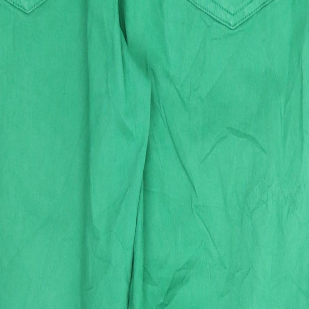 Z Biz Womens Green Denim Jegging Jeans Size 32 in L25 in