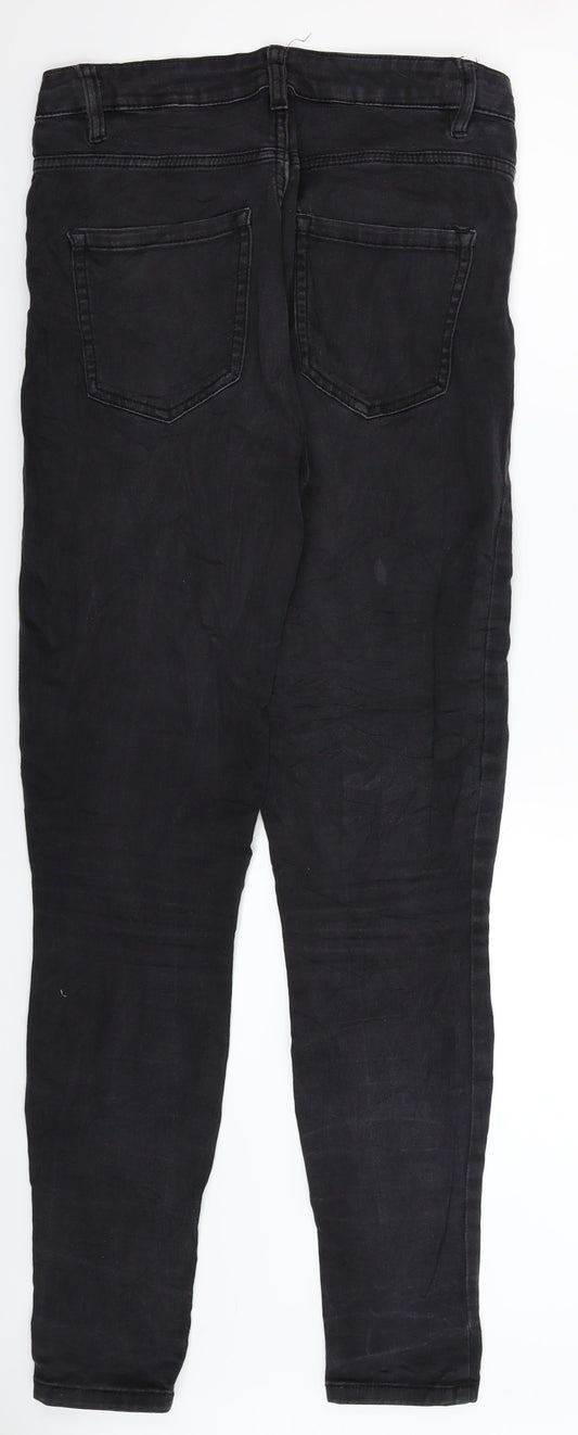 Preworn Womens Black Denim Jegging Jeans Size 10 L31 in