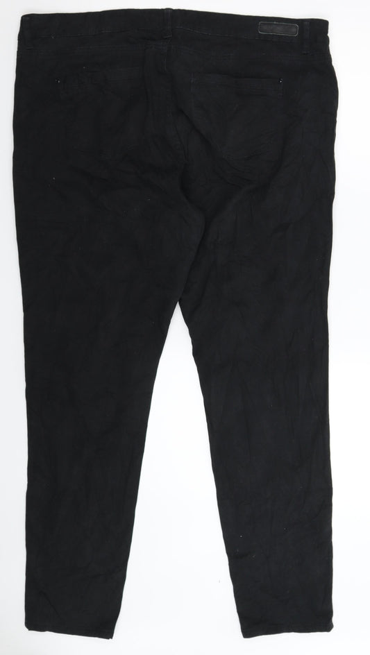 Lucy Womens Black Trousers Size 42 in L32 in
