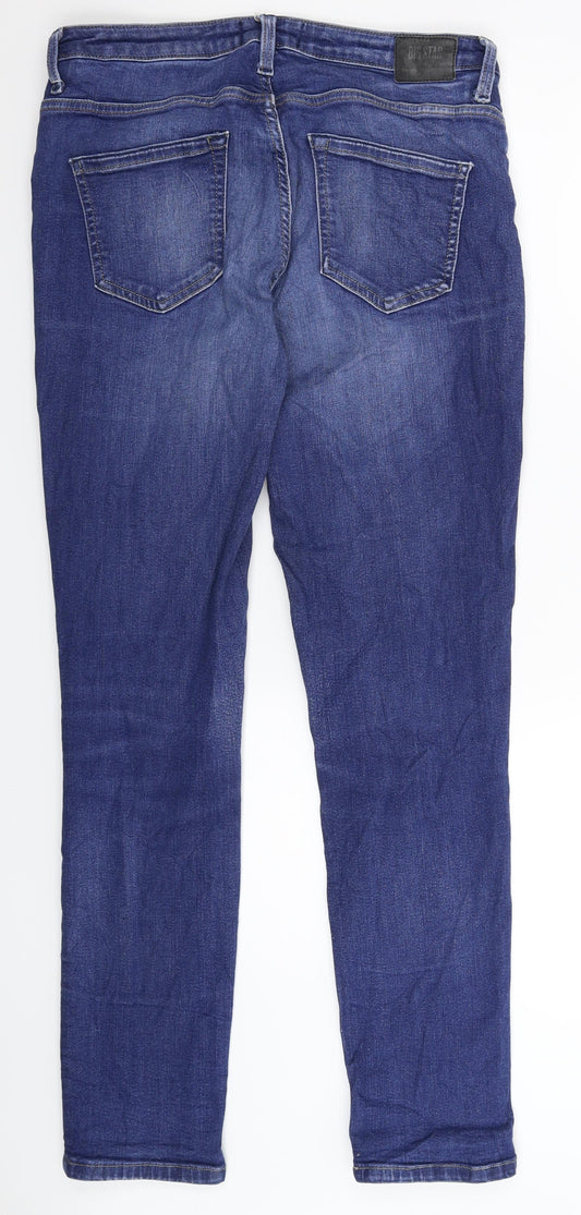 BIG STAR Womens Blue Denim Skinny Jeans Size 34 in L31 in