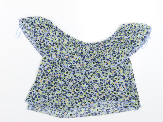 Topshop Womens Multicoloured Floral Basic Tank Size 10