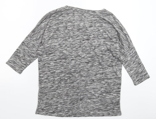 VERO MODA Womens Grey Knit Pullover Jumper Size S