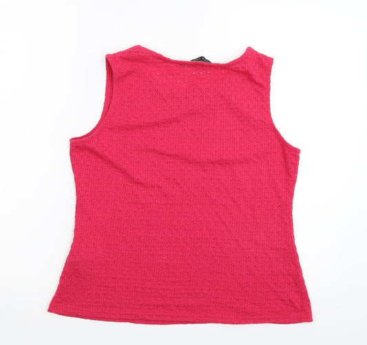 New Look Womens Pink Basic T-Shirt Size 12