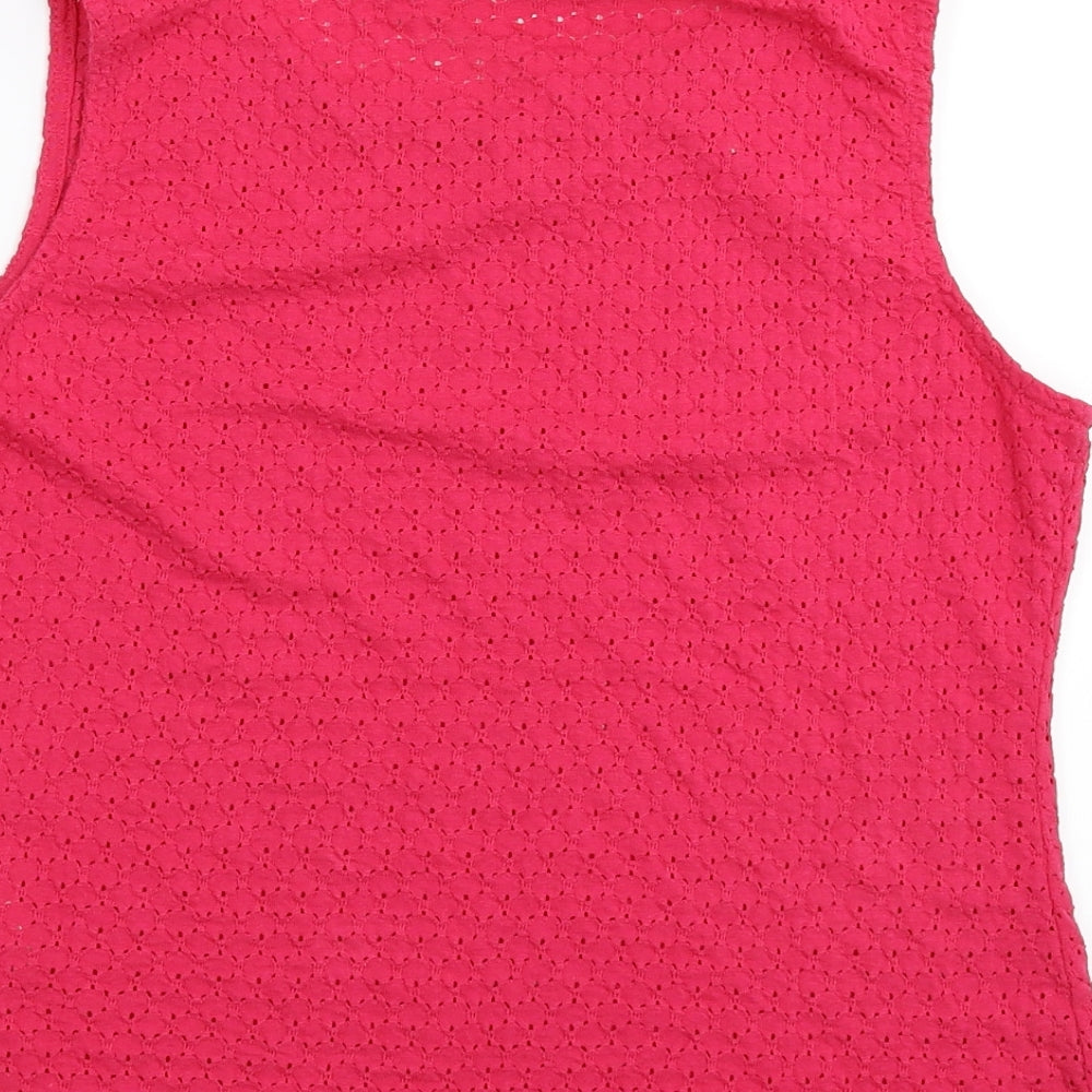 New Look Womens Pink Basic T-Shirt Size 12