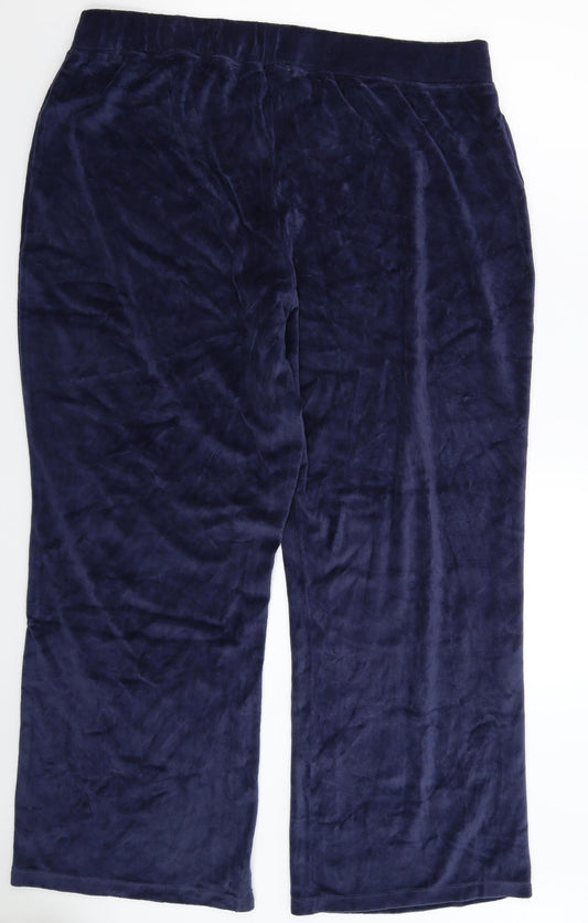 Preworn Womens Blue Trousers Size 42 in L29 in