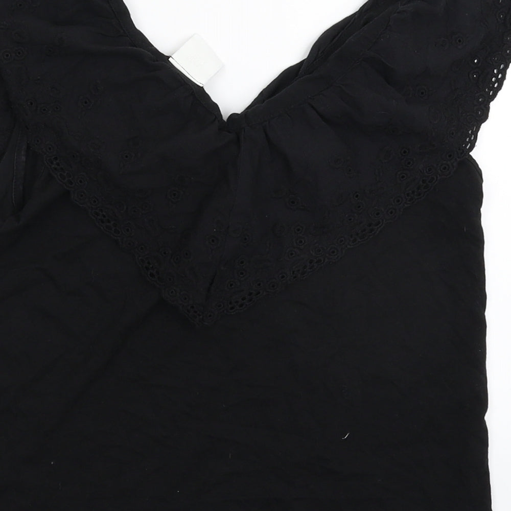 H&M Womens Black Basic T-Shirt Size XS