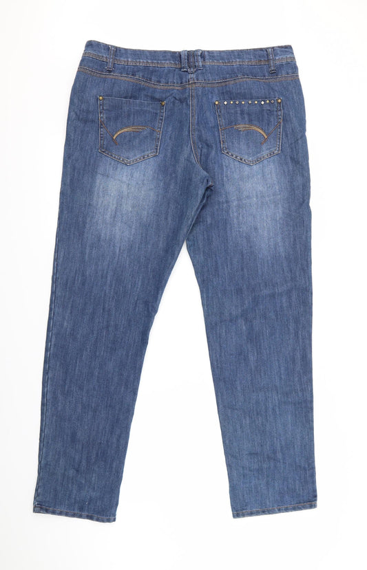 boyfriend Womens Black Boyfriend Jeans Size 38 L29 in