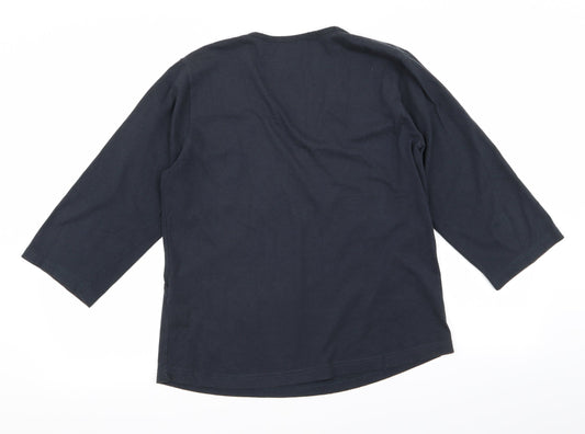Preworn Womens Black Cardigan Jumper Size 16