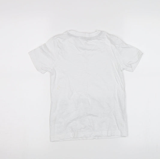George Boys White Basic T-Shirt Size 5-6 Years - Kind and Awesome