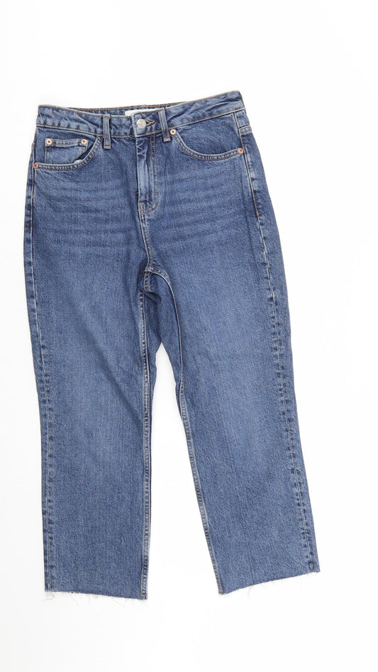 Top Shop Mens Blue Denim Cropped Jeans Size 28 L23 in