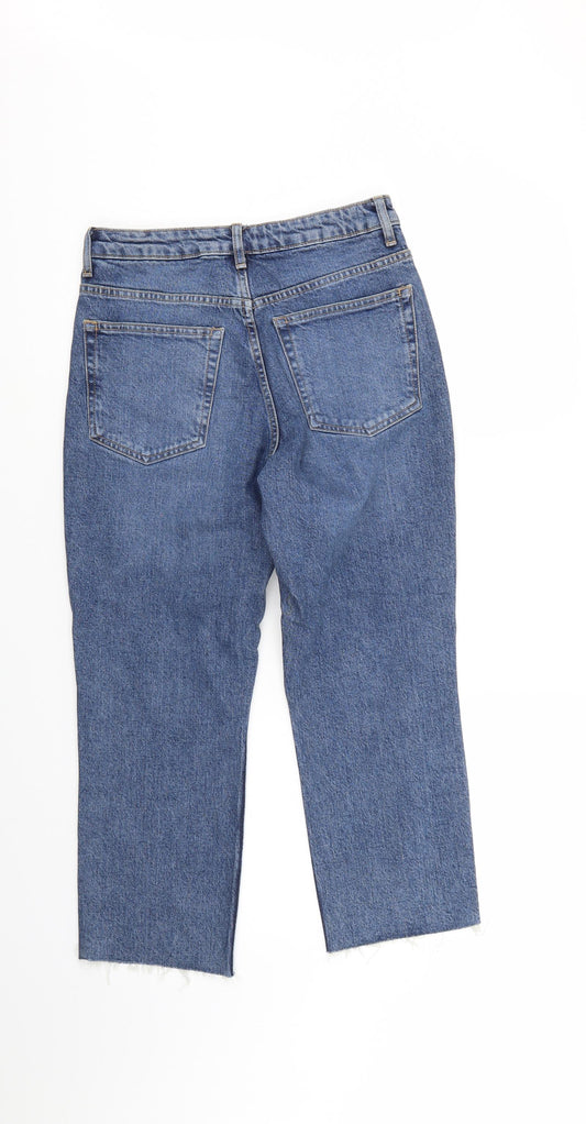 Top Shop Mens Blue Denim Cropped Jeans Size 28 L23 in