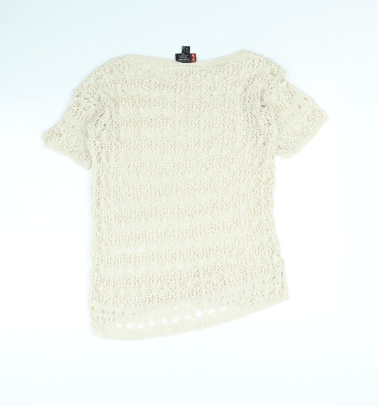 Sweater Shop Womens Beige Pullover Jumper Size L