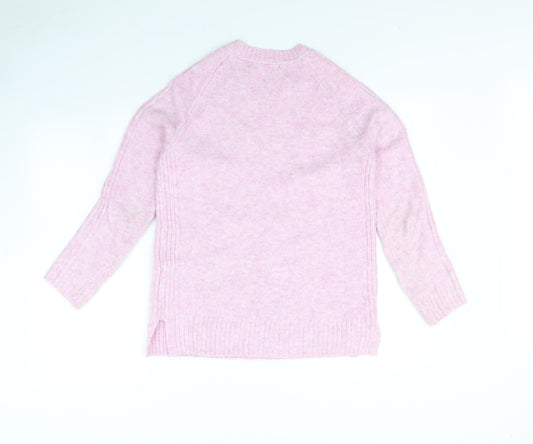m&s Womens Pink Pullover Jumper Size XS