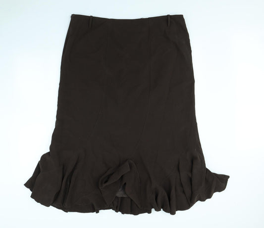 Florence + Fred Womens Brown Flare Skirt Size 40 in