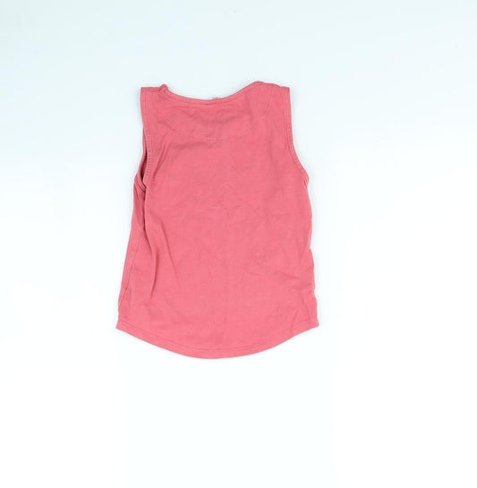 John Lewis Girls Pink Basic Tank Size 7 Years