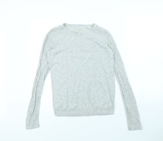Jack Wills Womens Grey   Pullover Jumper Size 10