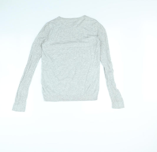 Jack Wills Womens Grey   Pullover Jumper Size 10