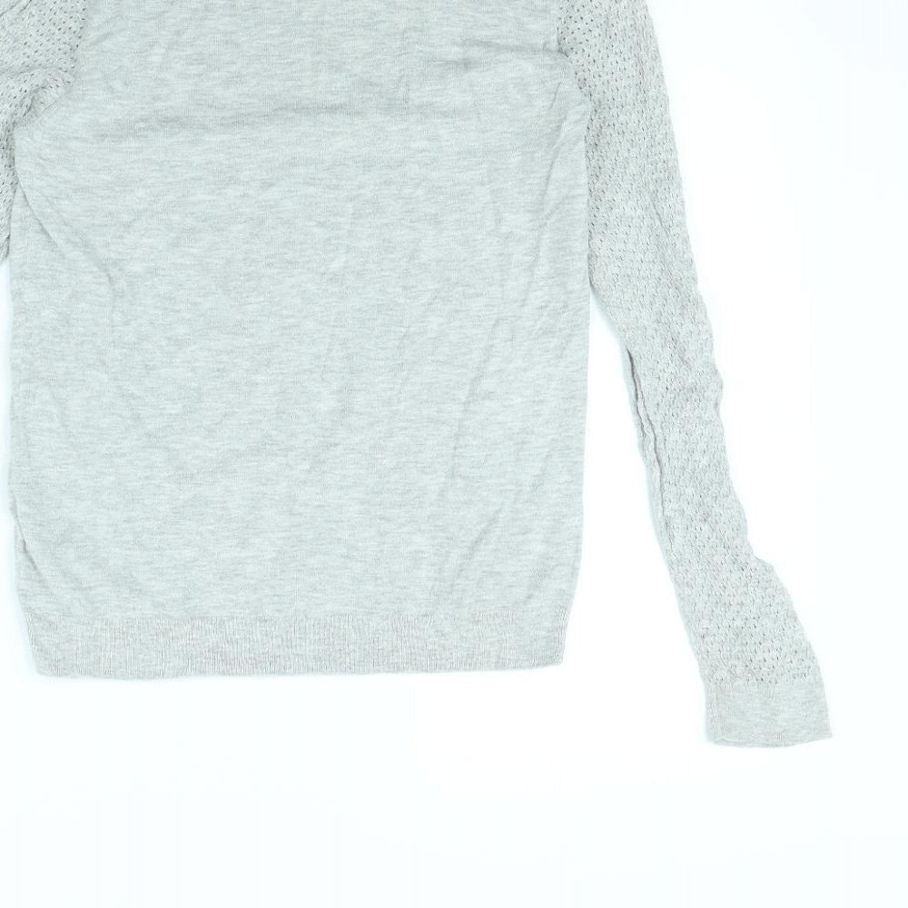 Jack Wills Womens Grey Pullover Jumper Size 10