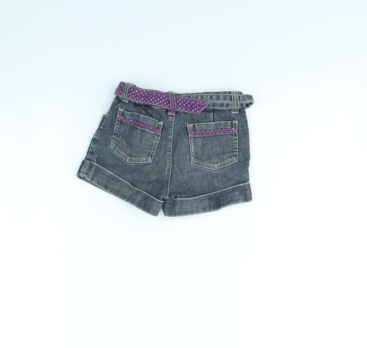 Blue Zoo Girls Blue Cut-Off Shorts Size 6 Years