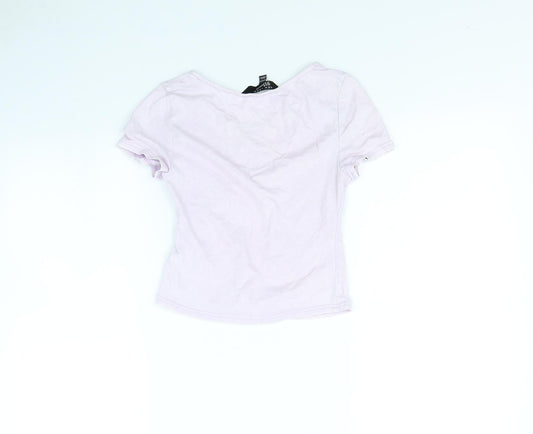 New Look Girls Purple Basic Tank Size 12 Years