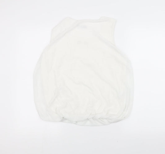 Quiz Womens White Basic T-Shirt Size S