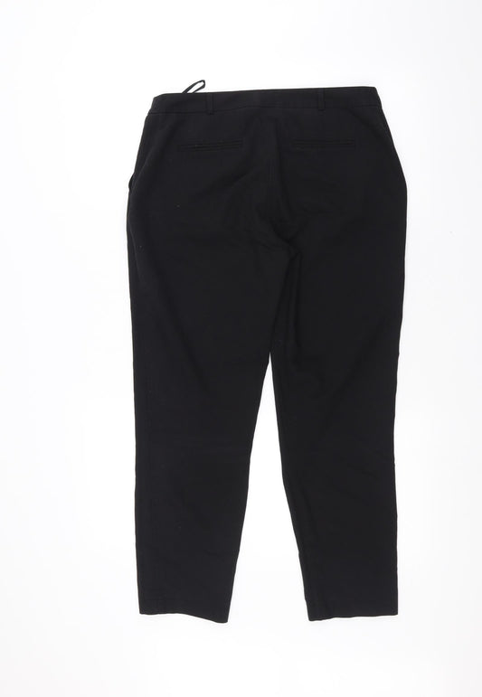 Topshop Womens Black Trousers Size 10 L24 in