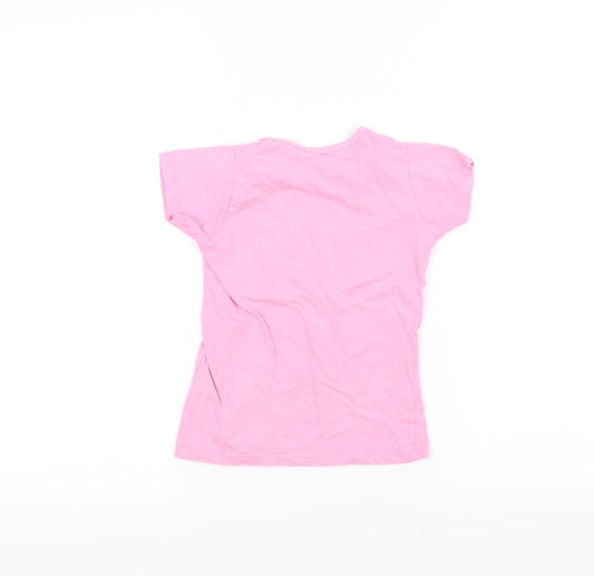 E-vie Girls Pink Basic T-Shirt Size 5 Years
