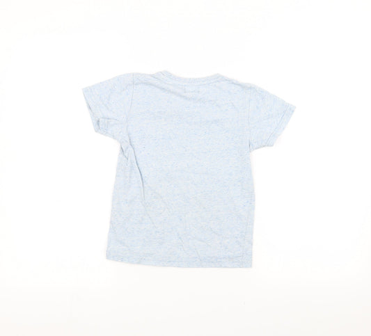 Lily & Dan Boys Blue Basic T-Shirt Size 5-6 Years