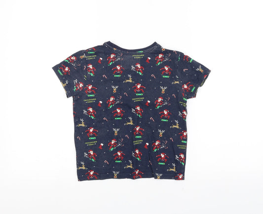 Primark Boys Blue Basic T-Shirt Size 5-6 Years