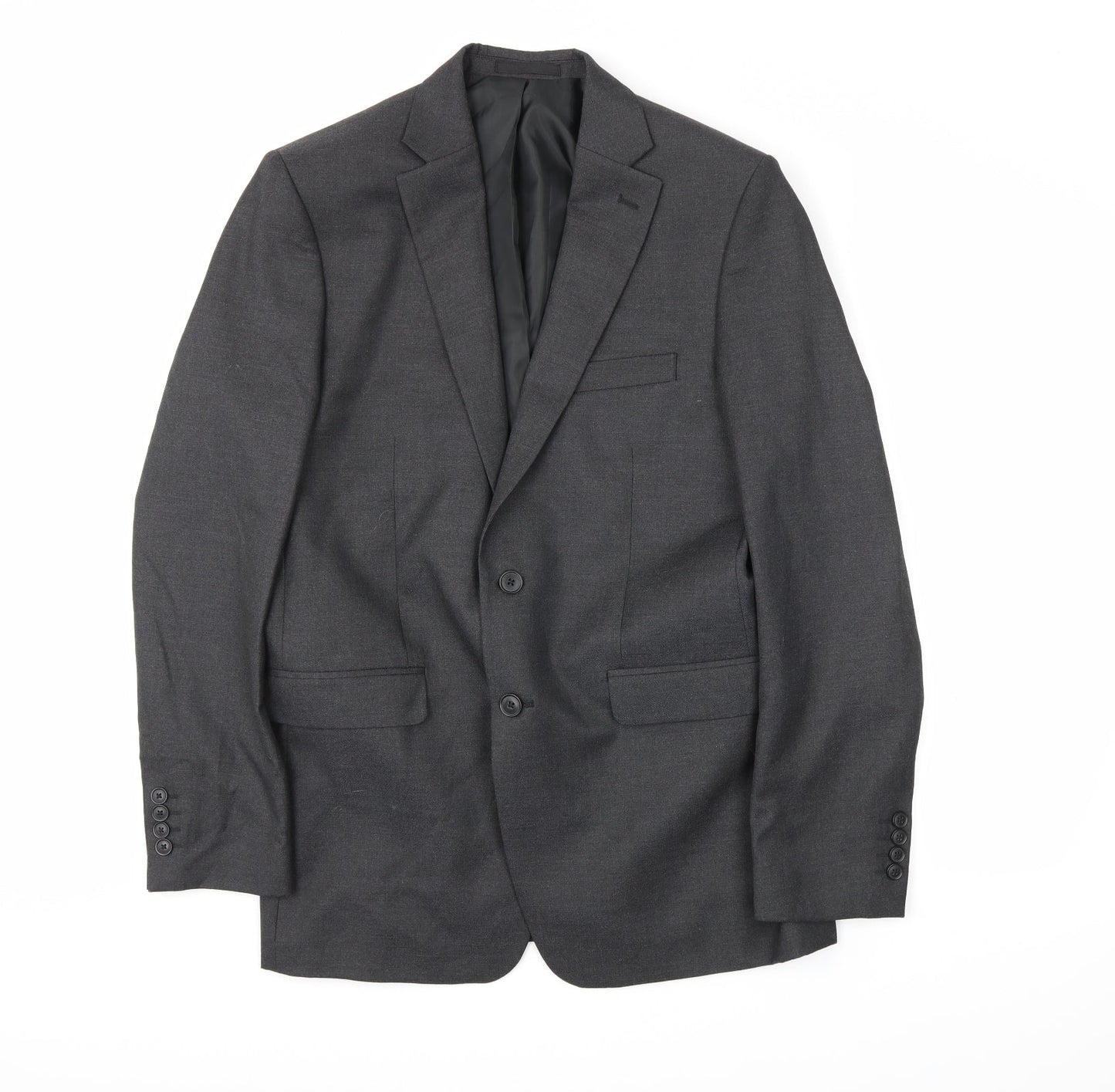 MOSS ESQ Mens Grey Jacket Blazer Size L