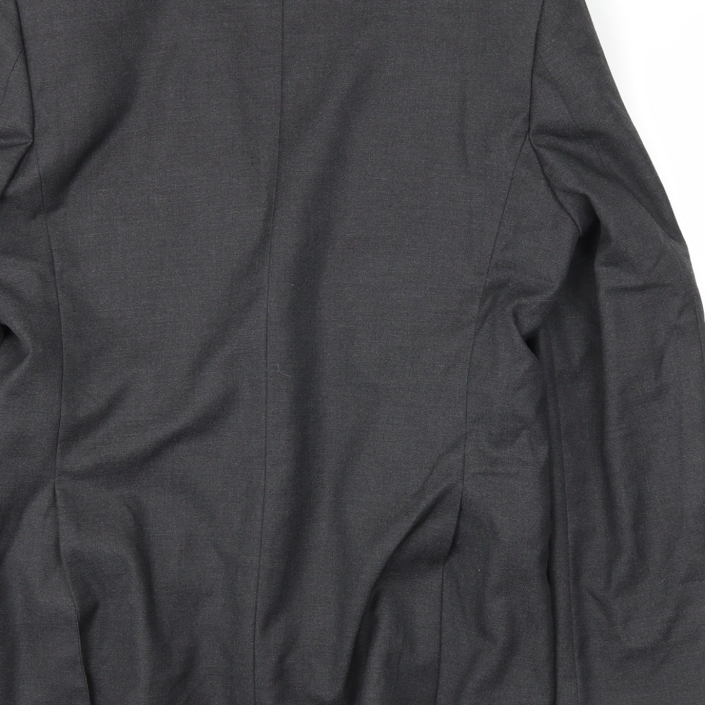 MOSS ESQ Mens Grey Jacket Blazer Size L