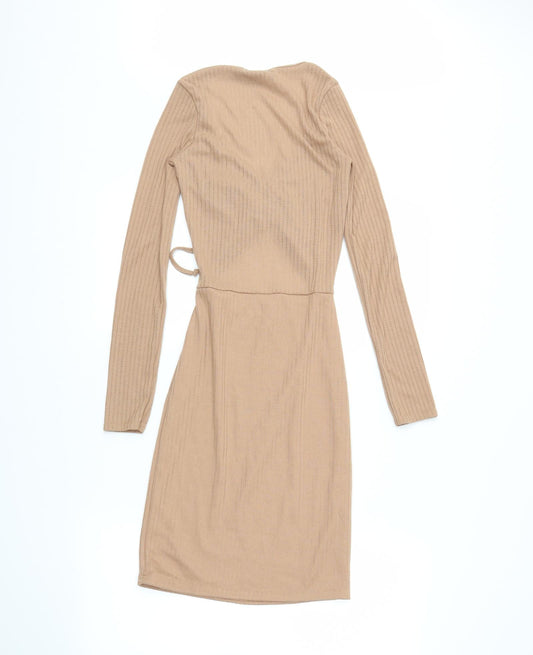 PRETTYLITTLETHING Womens Beige Mini Size 6