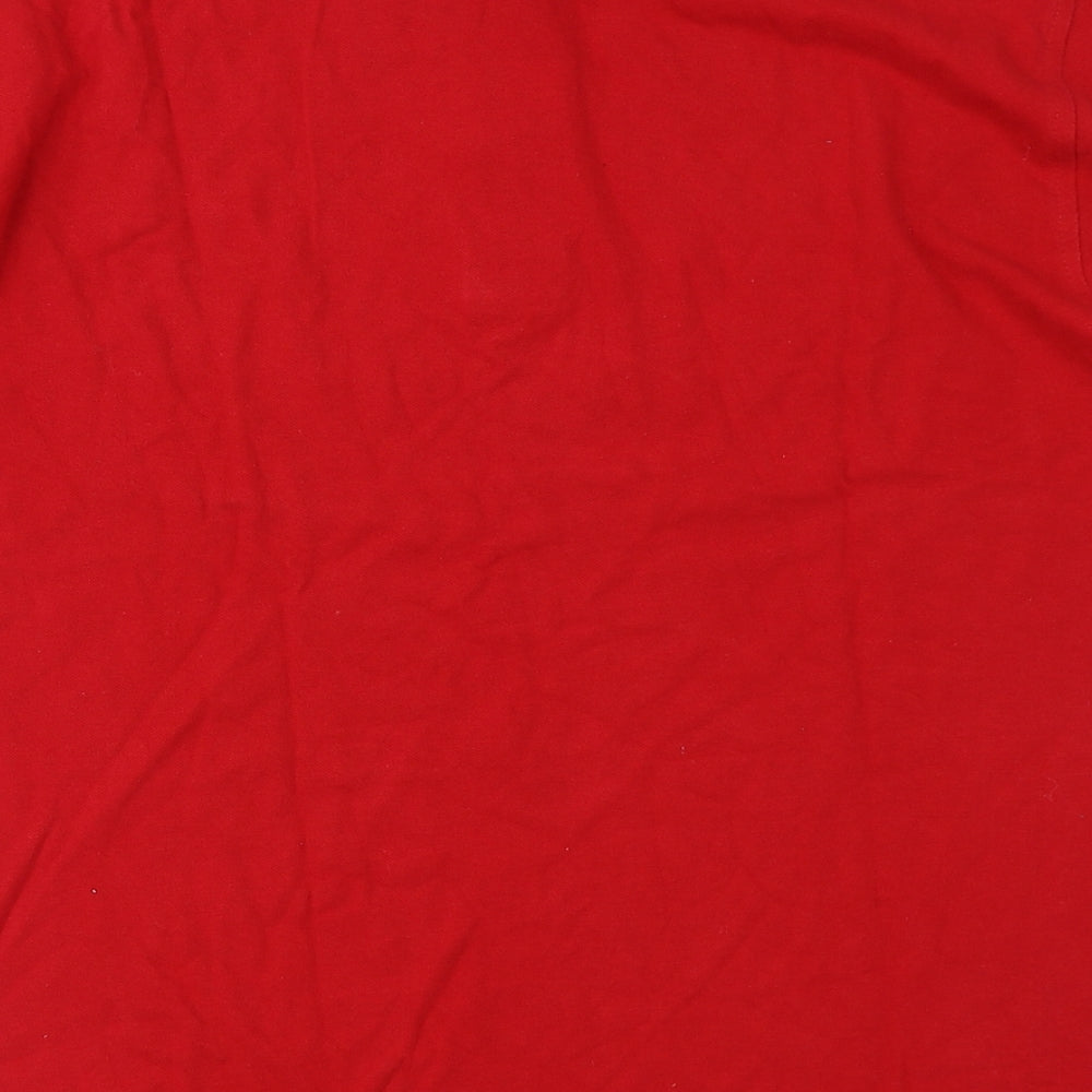 Fan Shirt Mens Red Polo Size S