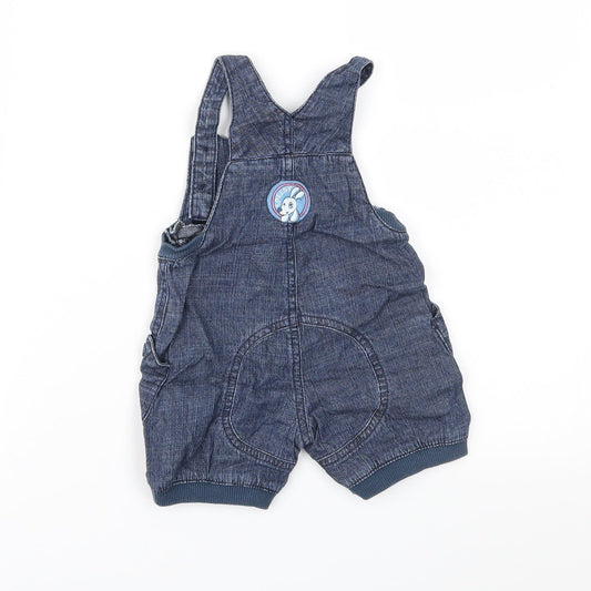 TU Baby Blue Denim Romper One-Piece Size 3-6 Months