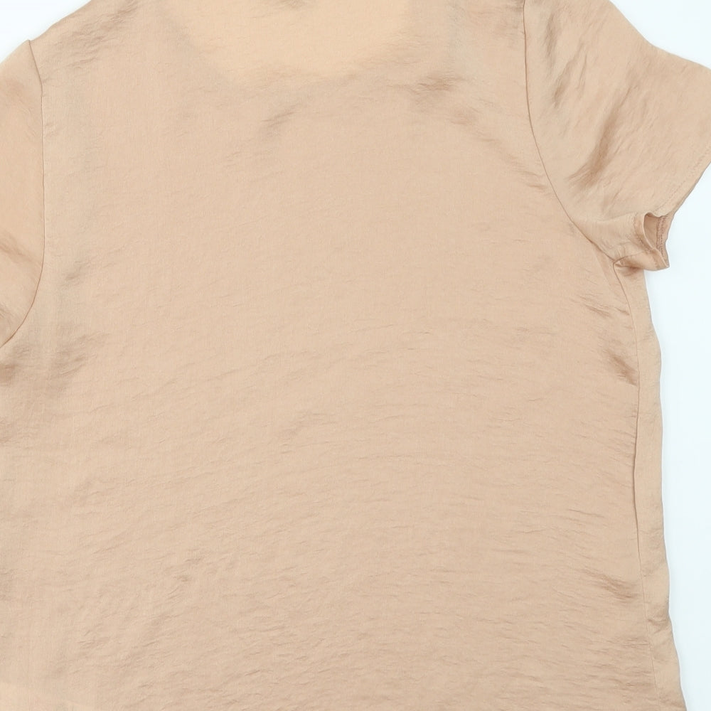 New Look Womens Orange Tunic Blouse Size 8