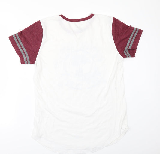 BLUE 84 Womens White Basic T-Shirt Size XL