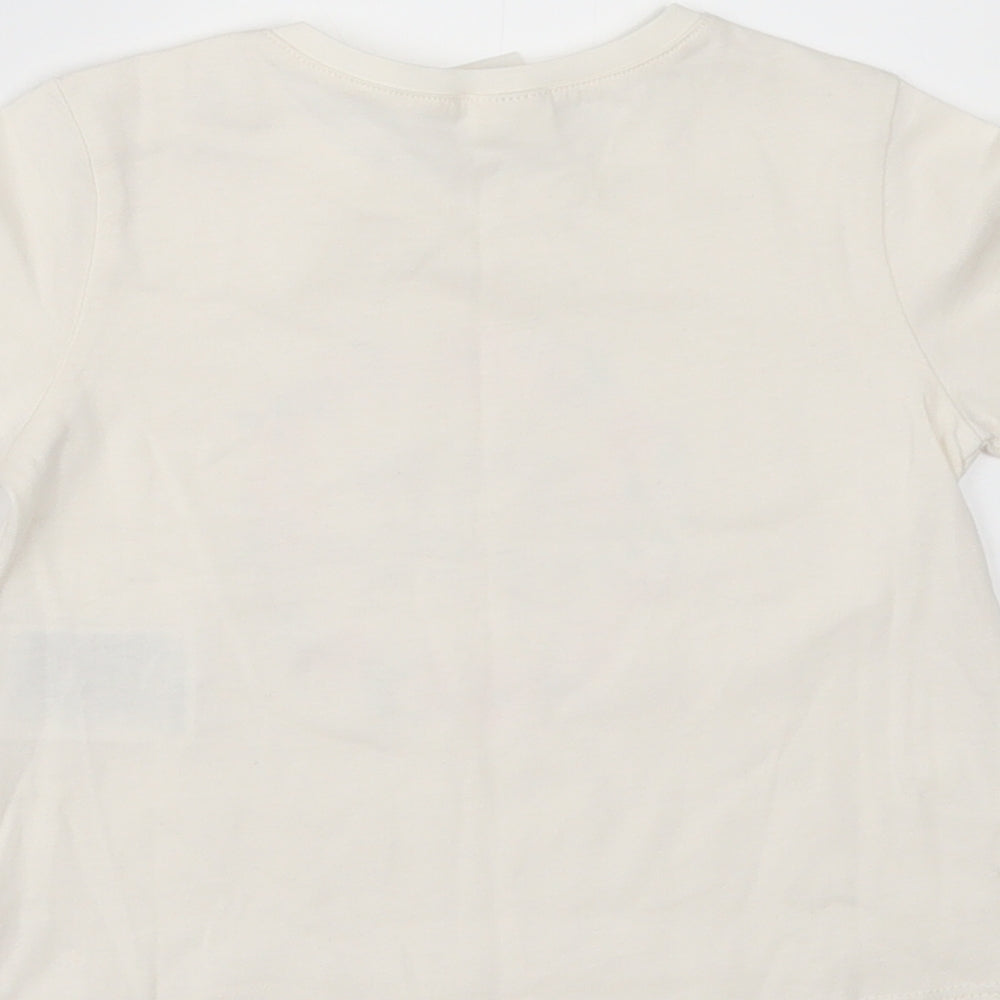 H&M Girls Ivory Basic T-Shirt Size 3-6 Months - HAPPY TOGETHER