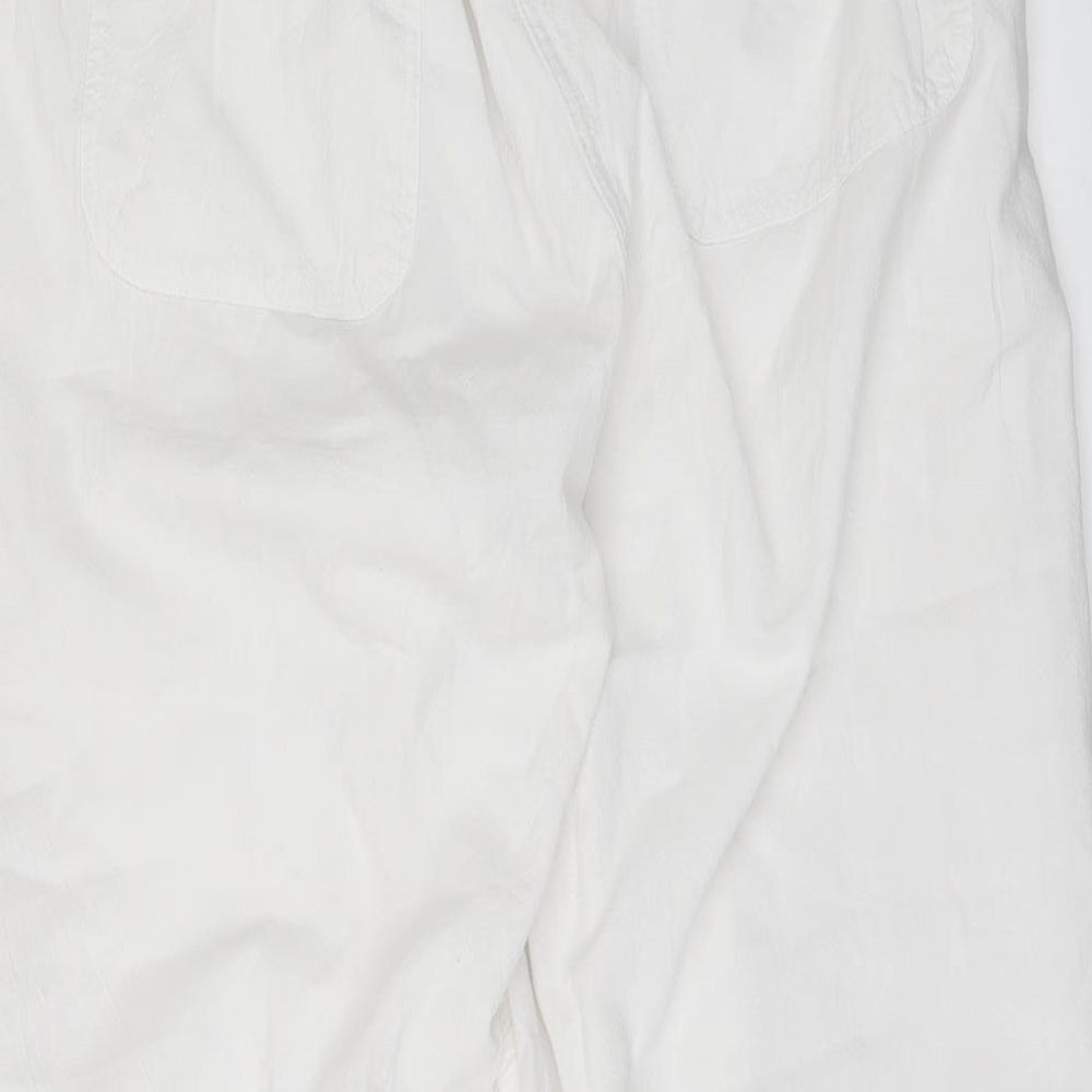 Preworn Womens White Trousers Size 46 in L30 in