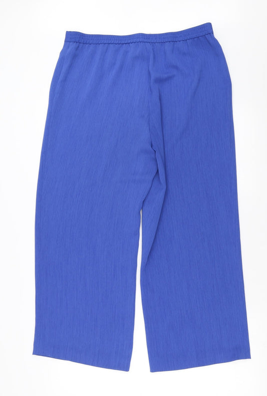 Fisser Womens Blue Trousers Size 34 in L25 in - cropped