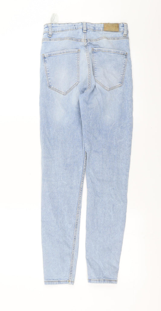 Zara Womens Blue Denim Skinny Jeans Size 6 L27 in
