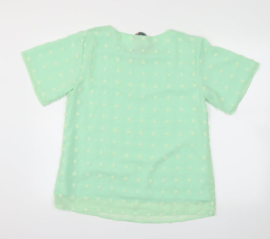 Blooming Jelly Womens Green Basic Blouse Size M