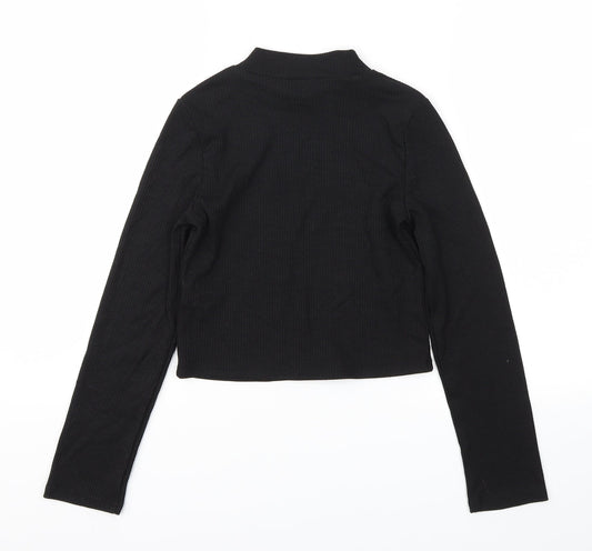Primark Girls Black Basic T-Shirt Size 10-11 Years