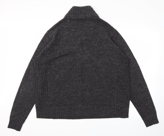 Ambrose Mens Grey Pullover Hoodie Size L